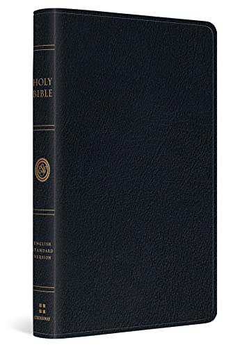 ESV Large Print Thinline Reference Bible: English Standard Version, Black, Genuine Leather, Thinline Reference Bible